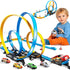 LILYBUDS Toy Car Race Track Set for Boys Kids Age 3-5 4-7, Race