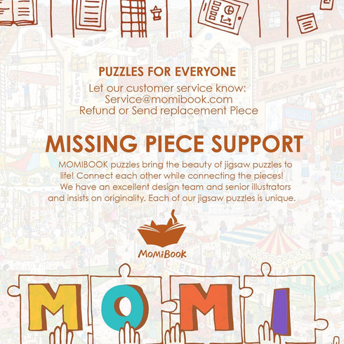 1000 Piece Puzzle for Adults, MOMIBOOK Vintage Village Town, Funny Painting Image Puzzle for Women