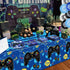 81 Pcs Video Game Birthday Decorations, 9th Gamer Party Supplies for Boys, Serves 20 with Plates Napkins Forks