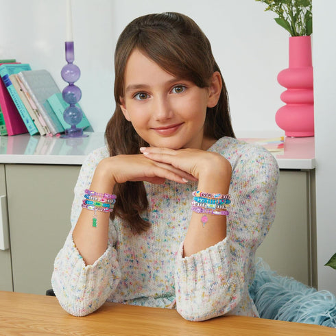 Make It Real: Shrink Magic Candy Shop Bracelet Kit, Create 20 Bracelets, DIY Jewelry Kit for Girls