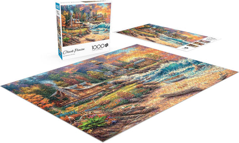 Buffalo Games - Chuck Pinson - Providence by The Sea - 1000 Piece Jigsaw Puzzle for Adults - Perfect for Game Nights,