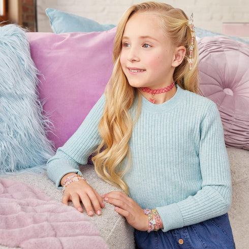 Make It Real: Butterfly Jewelry Set - Create 7 Pieces of Jewelry, 281 Pieces, DIY All-in-One Kit for Kids Ages 8+