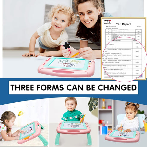 Toys for 1-2 Year Old Girls, Magnetic Drawing Board Toddler Toys, Erasable Doodle Board for Kids Birthday Gifts