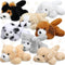Sumind 8 Pcs Christmas Dog Stuffed Animals Bulk Assorted Cute Stuffed Puppy
