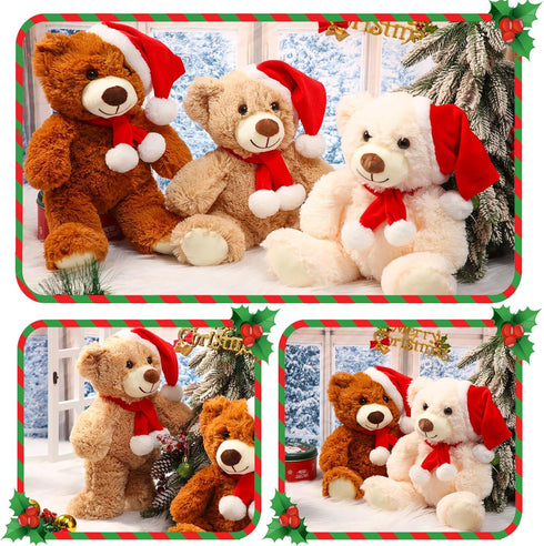 Aoriher 6 Pieces Bear Bulk Stuffed Animal, Baby Shower Plush Toys, Cute Bear Decorations for Sleeping and Playing
