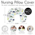 Sweet Jojo Designs Mod Dino Nursing Pillow Cover Breastfeeding Pillowcase for Newborn Infant Bottle or Breast Feeding