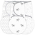 Amazing Baby Swaddle Blanket with Adjustable Wrap, Set of 3, Zebra, Confetti