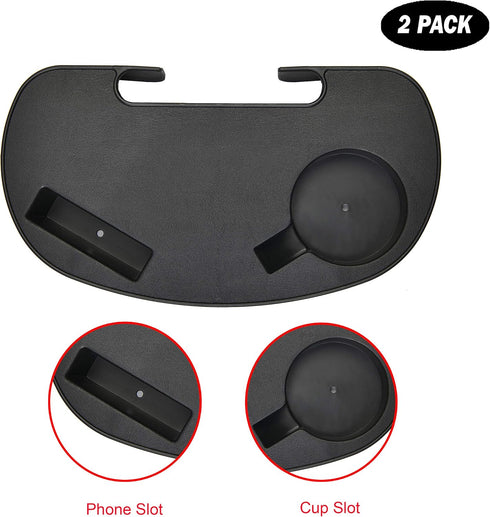 2 C-CHAIN Universal Zero Gravity Chair Tray, Cup Holder Tray for Fold Lounge Chair, Cup Holder with Water Cup Slot