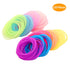 120 Pieces Silicone Jelly Bracelets, Glow Neon 80s Rubber Bracelets, Gel Gummy Elastic Hair Ties, 10 Colors.