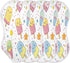 YETTASBIN Cartoon Popsicle Muslin Baby Burp Cloth, Super Soft Absorbent Cotton Burp Rag Baby Bibs Feeding Cloth