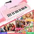 37 3/4/5/6 M SANMERSEN Kids Piano Keyboard with Microphone Keys Portable Electronic Keyboards for Beginners Musical Toy