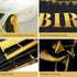Large Black and Gold Happy 50th Birthday Decoration Banner, 50th Birthday Party Supplies Sign, 9.8x1.6ft