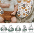 Cute Pirate Treasure Map Baby Nursing Pillow Covers for Boy Girl Pirates Ship Rudder Anchor Compass Nursing Pillowcase