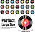 3 Packs Rock and Roll Music Party Decorations, 21 Pcs 7 Inch 1950's Paper Record Cutout Banner for 50s 70s 90s