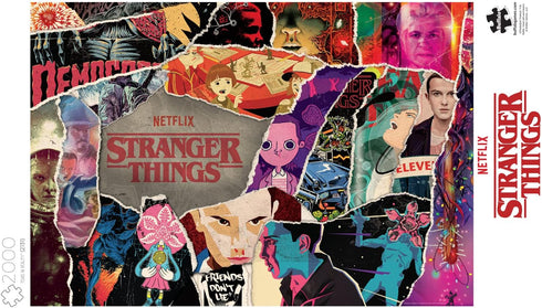 Buffalo Games Stranger Things Tears in Reality, 2000 Piece Jigsaw Puzzle for Adults, 38.50 x 26.50