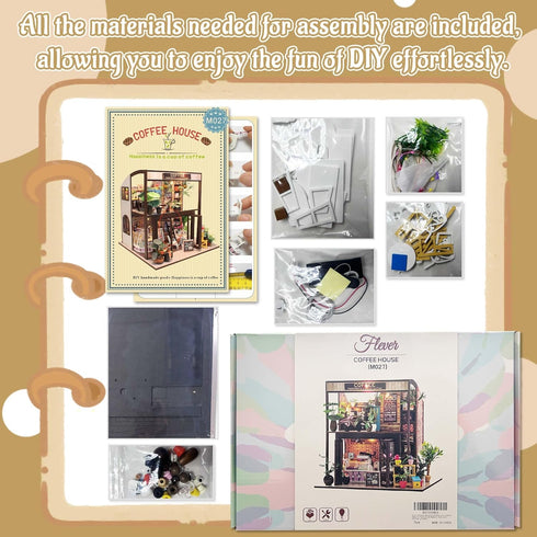 DIY Miniature Dollhouse Kit - Creative Room with Furniture for Valentine's Gift