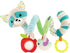 Infantino Spiral Activity Toy, Textured Play Toy for Sensory Exploration, Ages 0 and Up, Blue Raccoon