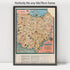 1000 Piece Puzzle for Adults: 1934 Map of Ohio, Cartograph of Ohio - The Oldest State US Puzzles