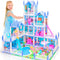 AmiDear Dollhouse with 4-Story 11 Rooms, Dream Gift Princess Doll House Playset with