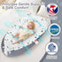 TEEAOE 024 Tummy Baby Lounger for Newborn Months, Portable Infant Seat with Ergonomic Support, Breathable Cotton Baby