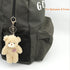 Zitokin 5" Inch Backpack Bear Plush Keychain Toys for Kids with Purple Heart Stuffed Teddy Plushie Purse Pendant Gift