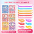 Gocozer 30-Pack Valentine's Day Cards with Stretchy String Toys Unicorn Noodles & Fidget Toys for Kids, Kids Valentines