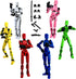 VZNYBL (Assembly Completed) 6 Packs Titan13 Action Figure, Dummy 13 3D Printed Action