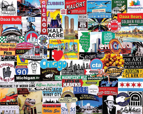 I Love Chicago Jigsaw Puzzle - 1000 Pieces by White Mountain
