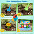 Set Montessori Flower Garden Building Toy for Toddlers, Gardening with Watering Can, Shovel, Rake, Shape & Color