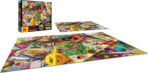 RoseArt Kodak Premium Cork - Inside The Gardener's Shed - 1000 Piece Jigsaw Puzzle for Adults