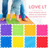 8 Pcs Rainbow Sensory Mat Massage Game Mats for Kids - Orthopedic Puzzle Tiles for Autistic Children
