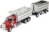 NewRay 1/43 D/C Kenworth W900 Double Dump Truck, Color May Vary