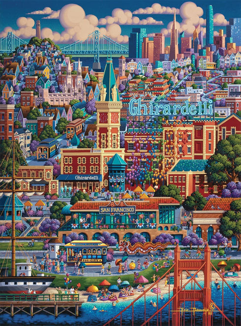 1000 Piece Jigsaw Puzzle for Adults - City by The Bay by Buffalo Games - Dowdle - 26.75 x 19.75