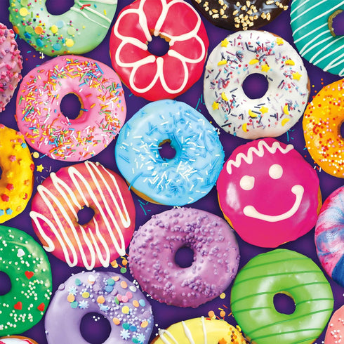 Buffalo Games Delightful Donuts 300 Large Piece Jigsaw Puzzle, Multicolor, 18"L x 18"W