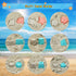 Set RACPNEL Beach Toys Sand for Kids, Collapsible Bucket and Shovels with Mesh Bag, Molds, Flags, Sandbox Kids