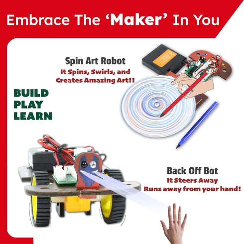 5in1 8-13 8-12 Set Butterfly EduFields STEM Robotics Kit | Toys for Ages | Smart Robot Car Kit | Gifts for Smart Kids |