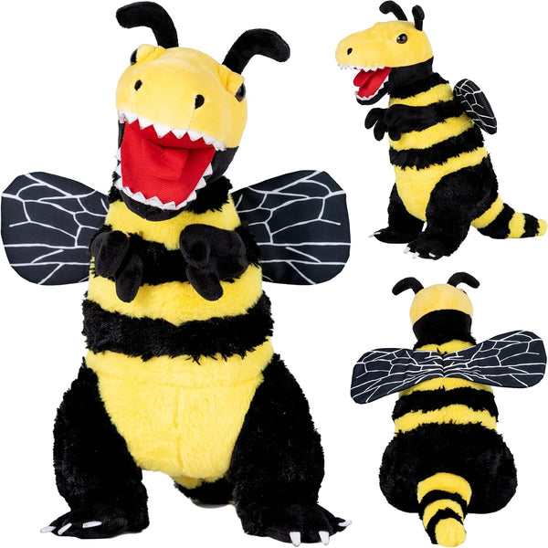 Randimals Plush Toy Stuffed Animal Mix - Bee & Tyrannosaurus Hybrid Soft Animals for Girls & Boys