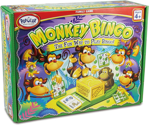 Monkey Bingo Game with Pictures for Ages 4 and Up
