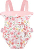 GAGAKU Baby Doll Carrier for Little Girls, Reborn Baby Doll Carrier for Toddlers 1-3 Years Old - Pink Rose of Sharon