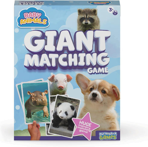 Giant Matching Game Baby Animals - Summer Toys - Game Night -