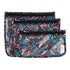 Bumkins Travel Bag Set of 3 Sizes, Clear-Sided Toiletry Pouch, TSA Approved, Quart Size, Baby Diaper Bag Organization,