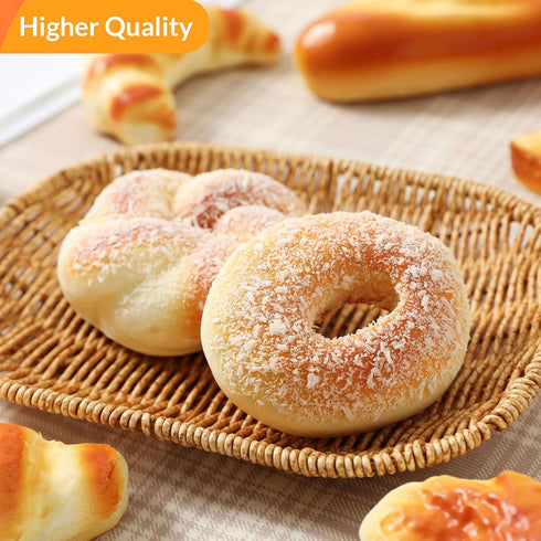 Joeabor 8pcs Set, Artificial Bread Realistic Fake Food for Display, Fake Bread for Decoration, Faux Food Props