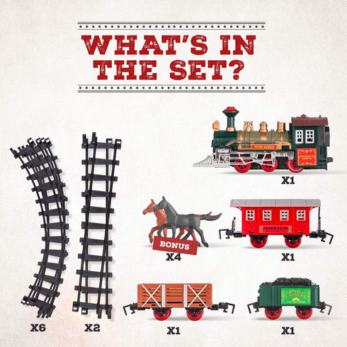 Set 4-8 Set 4-8 Sets Electric Train for Kids Ages | Train for Kids Ages | Battery Powered Trains with Lights & Sounds