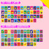 50 (2 Food Flashcards, Double-Sided Cards, Veggies, Fruits, Snacks, Desserts, Grain Cards Educational Learning Tools