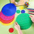 10 Lenwen Pcs Sensory Mat Discs Sensory Stepping Circles Pads Textured Tactile Toys Stimulation for Calming Play