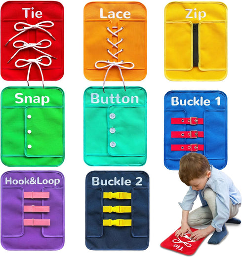 Creatoy Montessori Fine Motor Toys for Toddlers, Basic Life Skills Early Learning Sensory