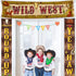 Cowboy Party Decorations, Western Scene Setters for Cowboy Decorations Party, Wooden House Barn Banner