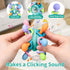 Baby Montessori Teething Toys for 0-6 6-12 Months, BPA Free Sensory Chew Rattle Toys for Newborn Infant Development