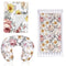 Baby Crib Set Include Crib Sheet, HNHUAMING Daisy Floral Baby Receiving Blanket,