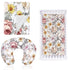 Baby Crib Set Include Crib Sheet, HNHUAMING Daisy Floral Baby Receiving Blanket,